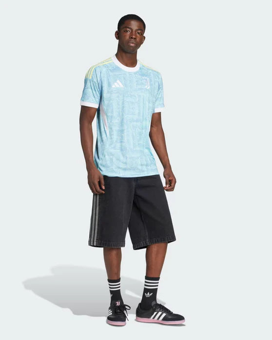 Maillot Extérieur Juventus 2025/2026 - Bleu/Jaune Édition joueur